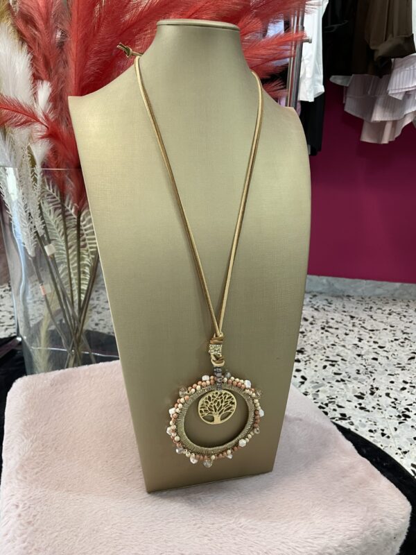 COLLANA CERCHIO CON CORALLINI